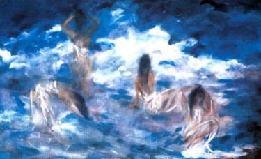 Painting titled "gonewiththewind.jpg" by Lu Schaper Lu Si, Original Artwork