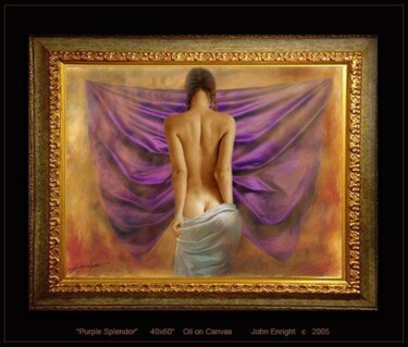 "uno splendor nell porpora" Painting titled ""uno splendor nell…" by John Mark, Original Artwork