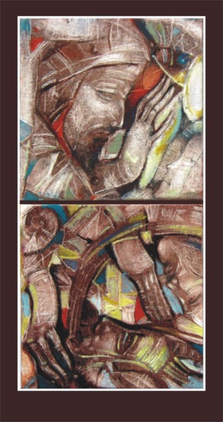 Painting titled "Between the two gat…" by Slav Krivoshiev, Original Artwork