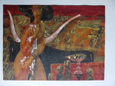 Painting titled "Escape of Europe" by Victor Anufriev, Original Artwork
