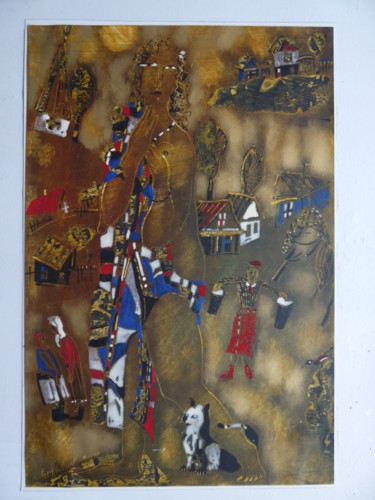 Painting titled "Morinig of merchant…" by Victor Anufriev, Original Artwork