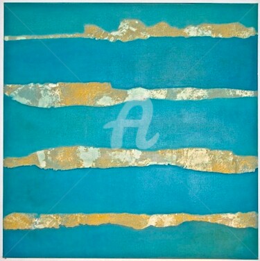 Peinture intitulée "OCEAN - CENTRE VERT…" par Daniele Sanchez Dsz, Œuvre d'art originale, Huile