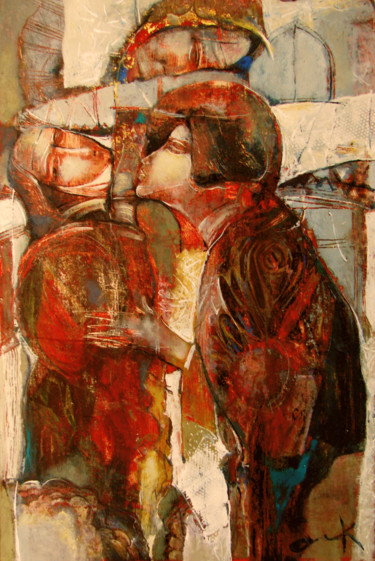 Painting titled "“Crucifix”" by Slav Krivoshiev, Original Artwork