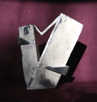 Skulptur mit dem Titel "cristaux" von Francoise Favre, Original-Kunstwerk, Keramik