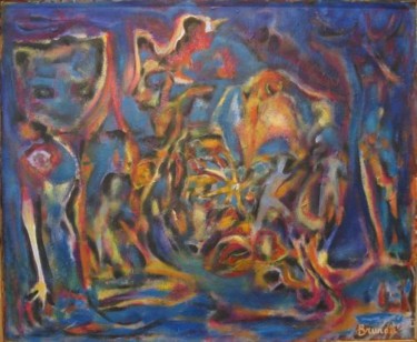 제목이 "Orages"인 미술작품 Jean-Louis Brunati로, 원작, 기름