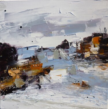 Painting titled "Biarritz" by Christelle Veron Cherbonnier, Original Artwork