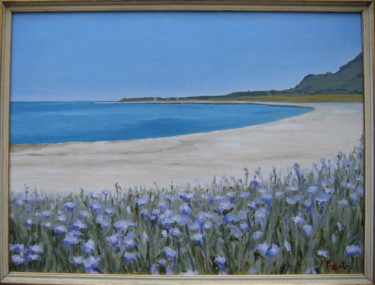 Pittura intitolato ""Marina siciliana"" da Artepignato, Opera d'arte originale, Olio