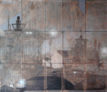 Peinture intitulée "fantômes" par Jérôme Catrevaux, Œuvre d'art originale