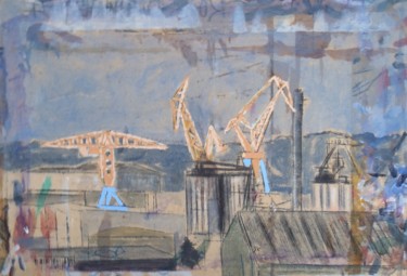 Peinture intitulée "Long labeur" par Jérôme Catrevaux, Œuvre d'art originale