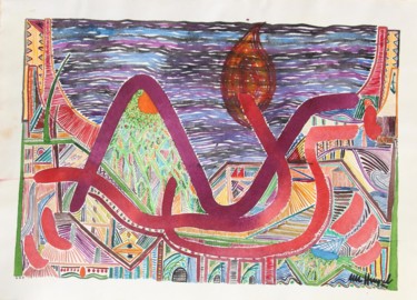 Druckgrafik mit dem Titel "Objects of Interest…" von Ulli Heupel, Original-Kunstwerk, Gravur