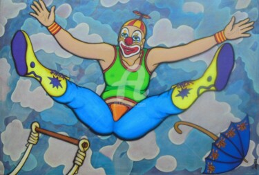 Peinture intitulée "L'AIR de Mars  2nys…" par Denis Michel (2nyss), Œuvre d'art originale, Huile