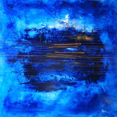 绘画 标题为“Abstraction #149” 由Christian Hevin, 原创艺术品, 油 安装在木板上