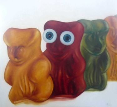Peinture intitulée "Glucides" par Pascal Buffard, Œuvre d'art originale