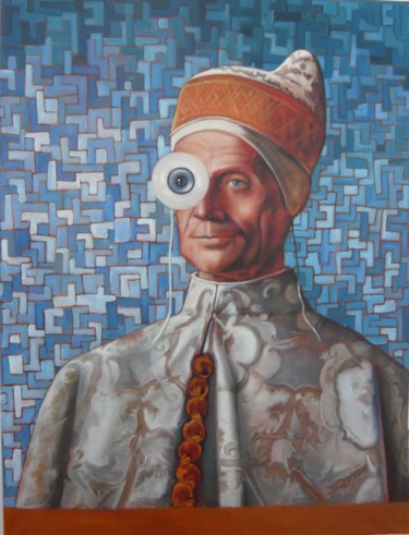 Peinture intitulée "Doge" par Pascal Buffard, Œuvre d'art originale