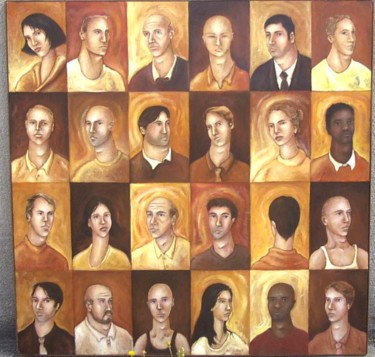 Peinture intitulée "Identités" par Pascal Buffard, Œuvre d'art originale