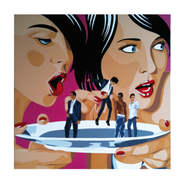 Lithographie " Qui a dit que la gourmandise était un vilain défaut? " Digital Arts titled "Lithographie " Qui…" by Ann'Soco, Original Artwork, Home Décor