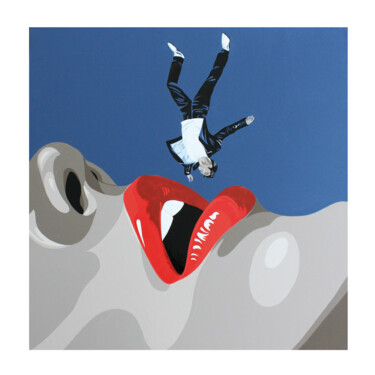 Lithographie " Avoir un appêtit d'oiseau " Digital Arts titled "Lithographie " Avoi…" by Ann'Soco, Original Artwork, Paper