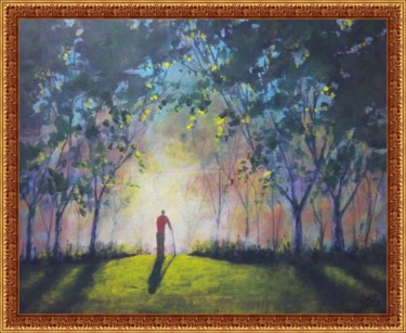 Old Man Painting titled "Old Man" by Joe La Bianca, Original Artwork