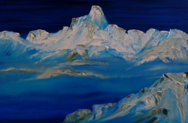 Painting titled "Midnight" by David Snider, Original Artwork, Oil