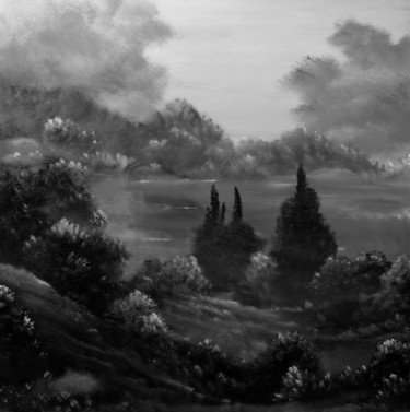 Painting titled "Owl Creek" by David Snider, Original Artwork