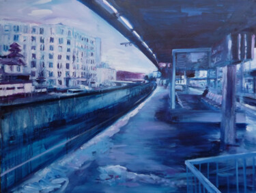 Painting titled "Joinville le pont ,…" by Manuel Leonardi, Original Artwork, Oil