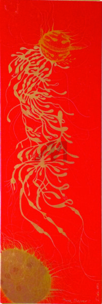 Peinture intitulée "Spécimen d'apparat" par Mona Bessaa, Œuvre d'art originale, Huile