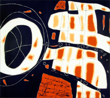 Schilderij getiteld "Seller of air 空气的卖家" door Alex Oliger, Origineel Kunstwerk, Olie