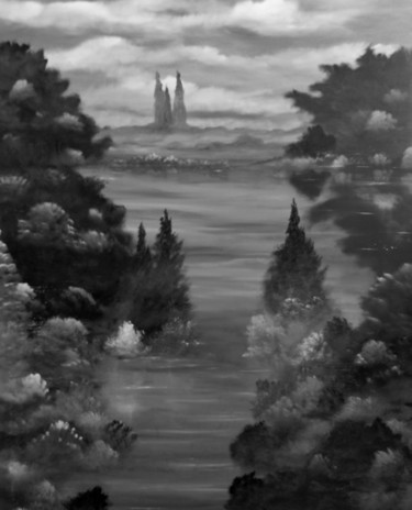 Painting titled "Hudson Valley" by David Snider, Original Artwork