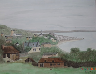 Peinture intitulée "LE HAVRE VU DE SAIN…" par Eric Altmeyer, Œuvre d'art originale, Huile