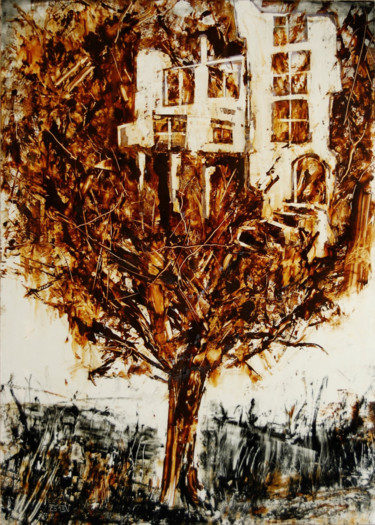 Artisanat intitulée "Arbre -résidence." par Frhégo, Œuvre d'art originale