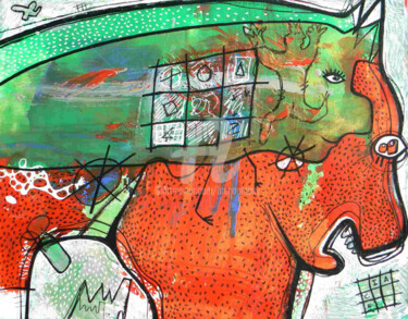 Peinture intitulée "Innes ou aquis" par Bruno Antony-Thouret (bruno antony), Œuvre d'art originale, Huile
