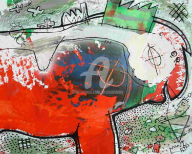 Peinture intitulée "Les besoins economi…" par Bruno Antony-Thouret (bruno antony), Œuvre d'art originale, Huile