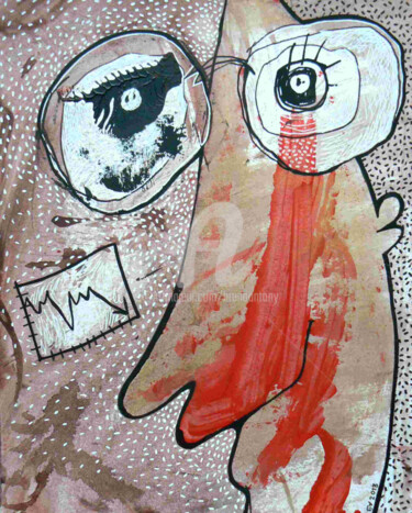Peinture intitulée "Regardons la failli…" par Bruno Antony-Thouret (bruno antony), Œuvre d'art originale, Huile