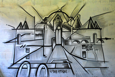 Painting titled "Le tour hystique" by Béopé, Original Artwork, Oil