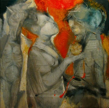 Painting titled "myth-of-the-minotau…" by Slav Krivoshiev, Original Artwork