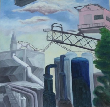 「industrie01.jpg」というタイトルの絵画 Thyusによって, オリジナルのアートワーク, オイル