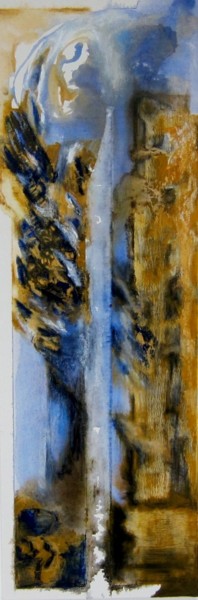 Peinture intitulée "Bouchots" par Isabelle Langlois, Œuvre d'art originale, Acrylique