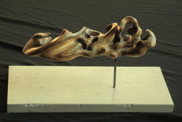 "LEGERETE" başlıklı Heykel Gérard Didier tarafından, Orijinal sanat, Ahşap