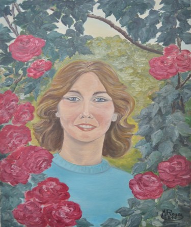 Marylin dans le jardin de mamie