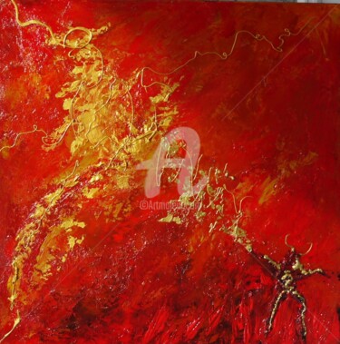 Malerei mit dem Titel "LACHER PRISE" von Nathalie Morin, Original-Kunstwerk, Öl