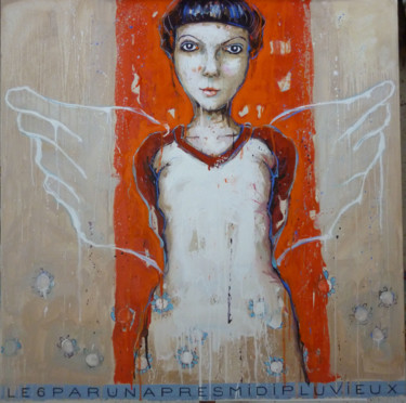 Peinture intitulée "le 6 par un après-m…" par Catherine Cornec, Œuvre d'art originale, Autre