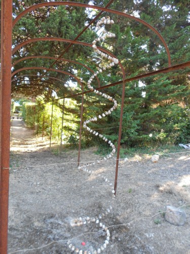 Sculpture titled "Helter Skelter" by June Stapleton, Original Artwork, Mixed Media