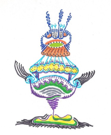 Dessin intitulée "monart-002.jpg" par Merito Said, Œuvre d'art originale, Autre