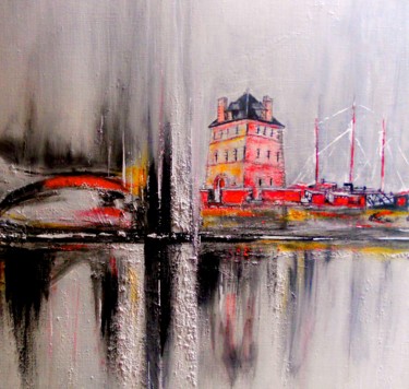 Peinture intitulée ""  la tour Vauban e…" par Jeanne Le Guen, Œuvre d'art originale, Huile