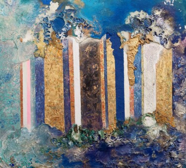 Peinture intitulée "Vanishing Towers" par Lynda Rosemarie Stevens, Œuvre d'art originale, Acrylique
