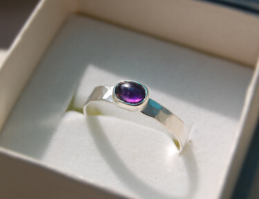 Design intitolato "Sterling silver rin…" da Ravid Wolff, Opera d'arte originale