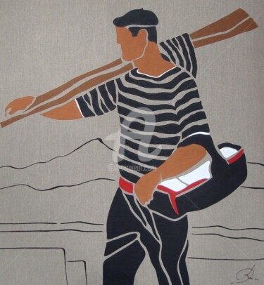 Peinture intitulée "" ARRANTZALE  "…" par Jacquotte Gaignault, Œuvre d'art originale