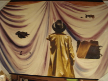 Pintura titulada "DETRAS DEL TELON" por Santial Alonso, Obra de arte original, Otro