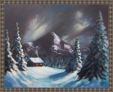 cabin-010.jpg Painting titled "cabin-010.jpg" by Joe La Bianca, Original Artwork