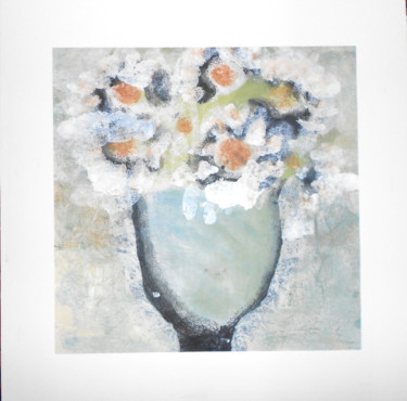 Painting titled "bouquet" by June Stapleton, Original Artwork, Oil